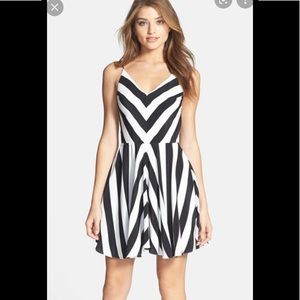 Amanda Uprichard Big Blue Stripe Harley Dress